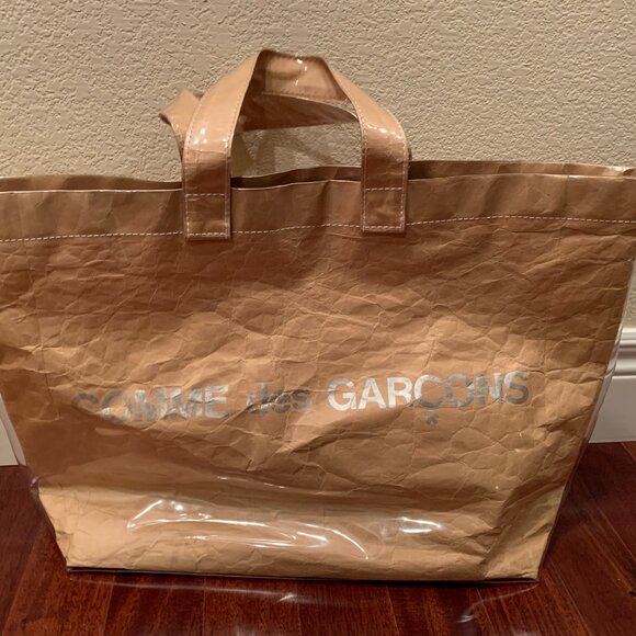 Comme des Garçons paper PVC tote bag - Picture 1 of 9